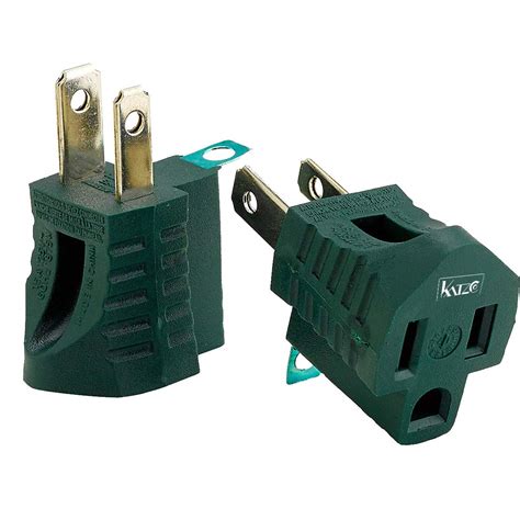prong   prong grounding adapter  piece  wall outlets converters  outlets