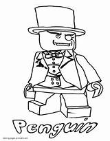Lego Batman Coloring Pages Printable Penguin Print Look Other sketch template