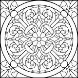 Glass Patterns Stained Pattern Coloring Pages Simple Windows Designs Choose Board Fairy Fused sketch template