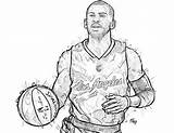 Clippers Players Kobe Hoopeduponline Getdrawings sketch template