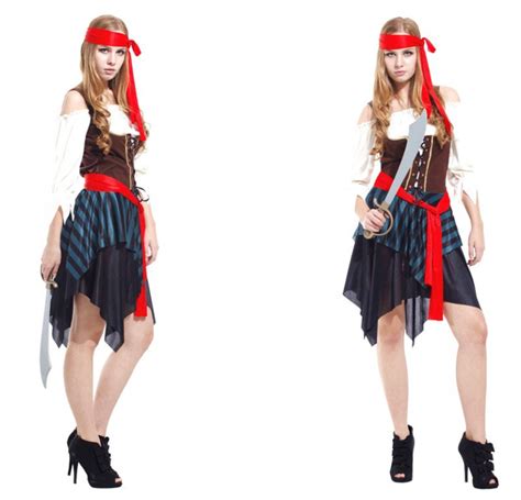 万圣节cosplay服装 成人女海盗舞台表演服 海盗服 海盗装扮w 0046 阿里巴巴