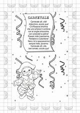 Carnevale Schede Didattiche Filastrocche Poesie Da Del Con Il Scaricare Occasione sketch template