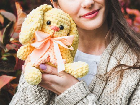 premium photo cute young woman holding  stuffed toy