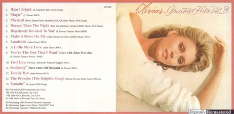 Olivia Newton John Olivias Greatest Hits Vol 3 1982 [1999