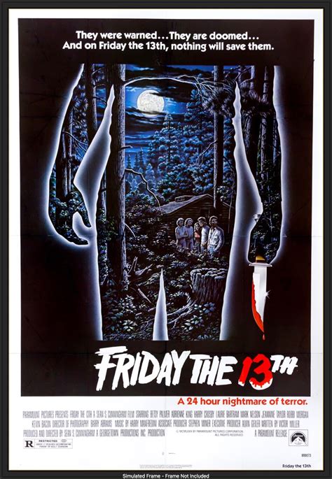 Friday The 13th 1980 One Sheet Movie Poster Original Film Art