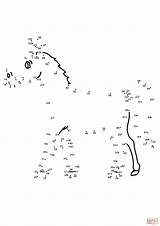 Dot Coloring Horse Pages Dots Printable Super Skip Main Puzzle sketch template
