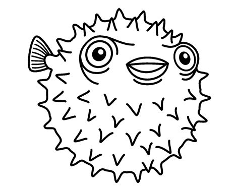 porcupine fish coloring page fish coloring page coloring pages