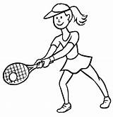 Coloriage Joueuse Coloriages Tennisspieler Nadal Ausmalbilder Garros Wimbledon Malebøger Bonjourlesenfants sketch template