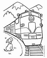 Coloring Pages Train Trains sketch template