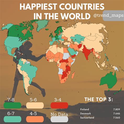 happiest countries   world rmaps