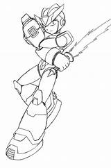 Megaman Coloring Mega Man Zero Dibujos Pages Para Colorear Libros sketch template