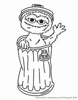 Coloring Oscar Pages Grouch Elmo Printable Kids Clipart Sesame Street Print Color Colouring Printables Character Sheets Baby Popular Book Monster sketch template