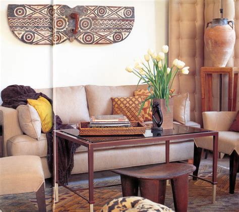 natural african living room decor ideas
