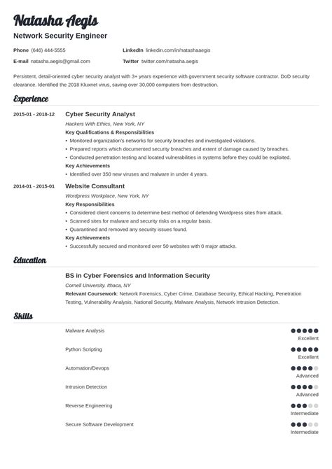 cover letter  cyber security    letter template collection