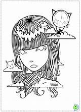 Coloring Pages Emily Strange Weird Print Adults Printable Colouring Dinokids Dark Side Joe Book Search Google Close sketch template