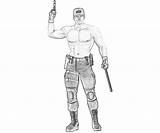 Stryker Kurtis Combat Mortal Back Coloring Pages Weapon Another Surfing sketch template
