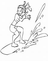 Coloring Girl Subway Pages Surfer Surfing Getcolorings Batch sketch template