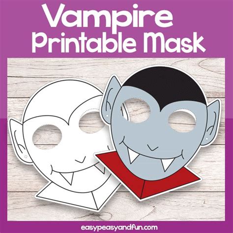 printable vampire mask template monster coloring pages halloween