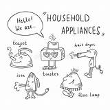 Household Appliances sketch template