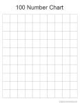 math printable blank  number chart