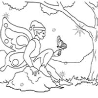elf fairy coloring pages surfnetkids