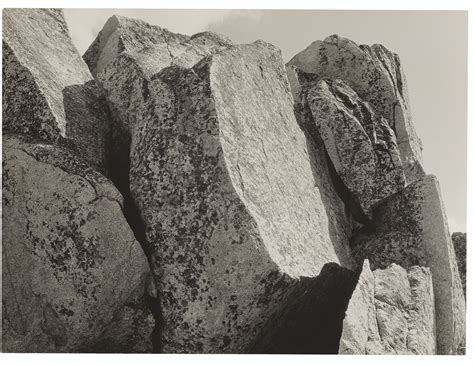 Ansel Adams 1902 1984 Rocks Sierra Nevada C 1927 Christie S
