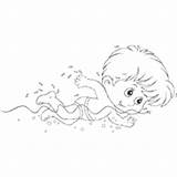 Swimming Boy Coloring Pages Surfnetkids Sports Next sketch template