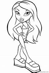 Coloring Bratz Pages Suit Baby Bathing Kids Bikini Printable Drawing Yasmin Colouring Coloring4free Sheets Color Dolls Doll Colour Getcolorings Books sketch template
