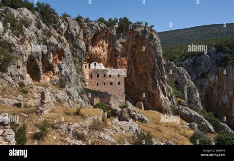 century byzantine rock monastery  aghios dimitriou avgou pelei argolida peloponnese
