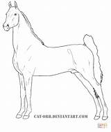 Coloring Horse Pages American Saddlebred Quarter Drawing Gypsy Vanner Getdrawings Printable sketch template