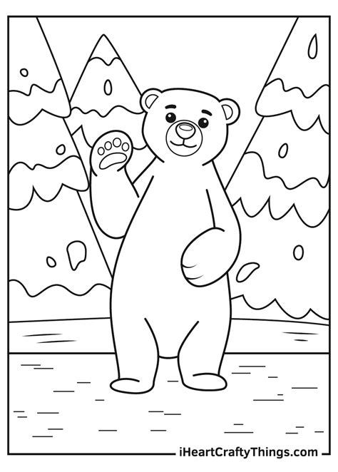 polar bears coloring pages updated