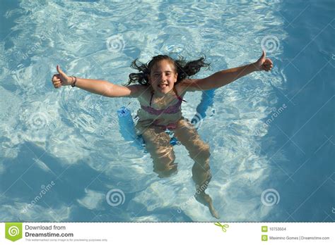 Girl In A Swimming Pool Stock Images Image 10753504