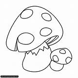 Mushroom Coloring Pages Cartoon Malvorlagen Symbols Zodiac Print Fensterbilder sketch template
