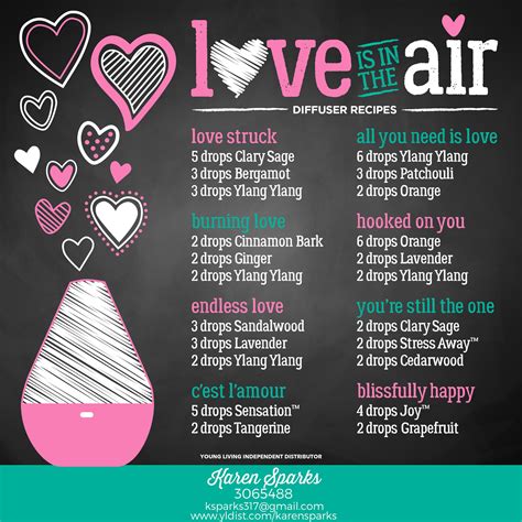 Young Living Diffuser Recipes Valentines Day Love Is In The Air