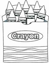 Box Crayons Drawing Paintingvalley sketch template