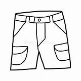 Shorts Coloring Template sketch template