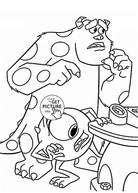 monsters  coloring page  kids disney coloring pages printables