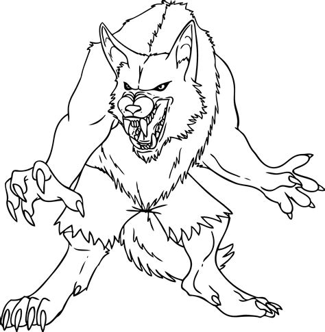 werewolves coloring pages coloring home