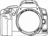 Camera Coloring Clipart Line Nikon Clip Pages Drawing Dslr Cliparts Yearbook Outline Colouring Vector Kamera Google Search Cartoon Strap Slr sketch template