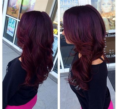 Obsessed With This Purple Red Hair Color Weaves