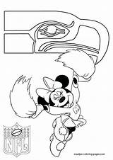 Seahawks Coloring Pages Seattle Logo Nfl Seahawk Minnie Mouse Drawing Print Printable Template Getcolorings Hawks Iogo Helment Sea Color Col sketch template