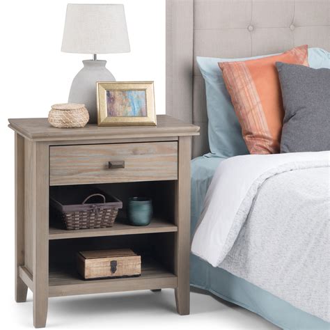 wyndenhall stratford solid wood   wide contemporary bedside