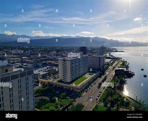 kingston jamaica city  res stock photography  images alamy