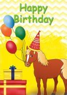 printable horse birthday cards printable templates
