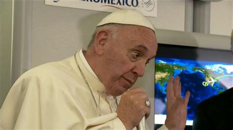 pope speaks   trump video abc news