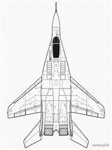 Mig Fulcrum Mikoyan sketch template