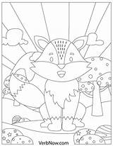 Fox Foxes Verbnow sketch template