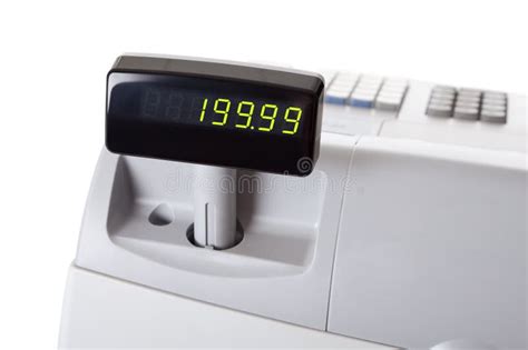 cash register stock image image  button currency