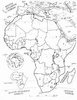 Map Africa Coloring Pages Getdrawings South Getcolorings Color sketch template