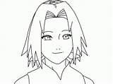 Sakura Coloring Pages Haruno Naruto Clipart Line Rin Clip Printable Library Popular sketch template